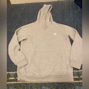Mens Adidas Hoodie Sweatshirt size large in Grey